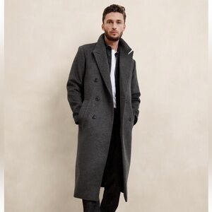 Banana Republic Charcoal Men's Trench Coat